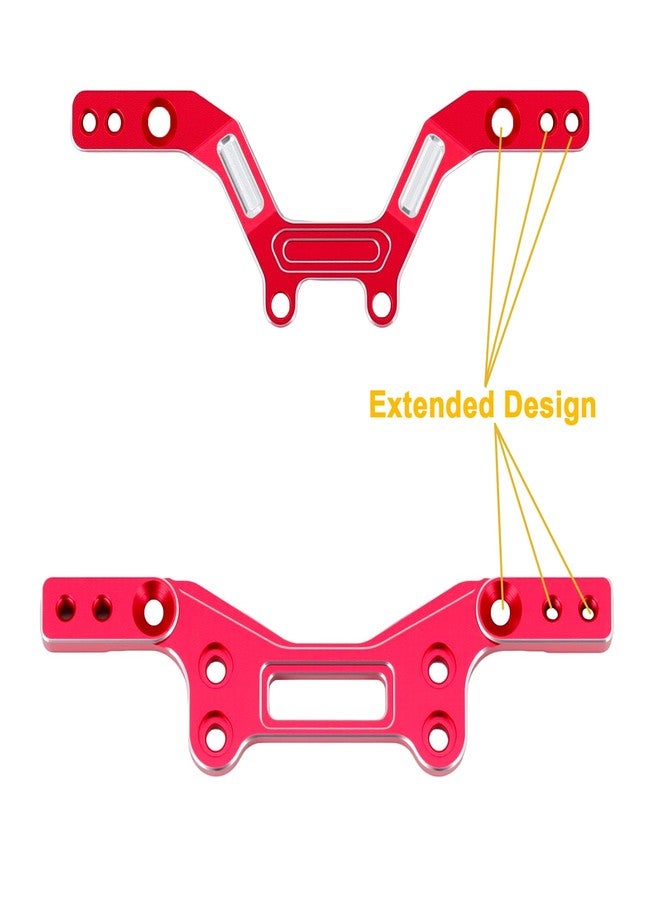 POLANTA Aluminum Alloy Front&Rear Damper Plate for Arrma 1/14 Typhon Grom Upgrade Parts (Red) - Image 3